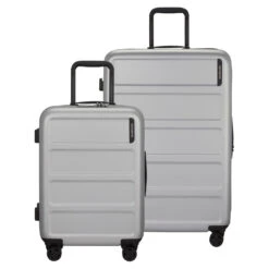 Samsonite Quadrix 2 Piece Luggage Set - 55cm & 75cm -Travel Storage 146257 1776 QUADRIX 2 PC SET A FRONT 99369.1689863239