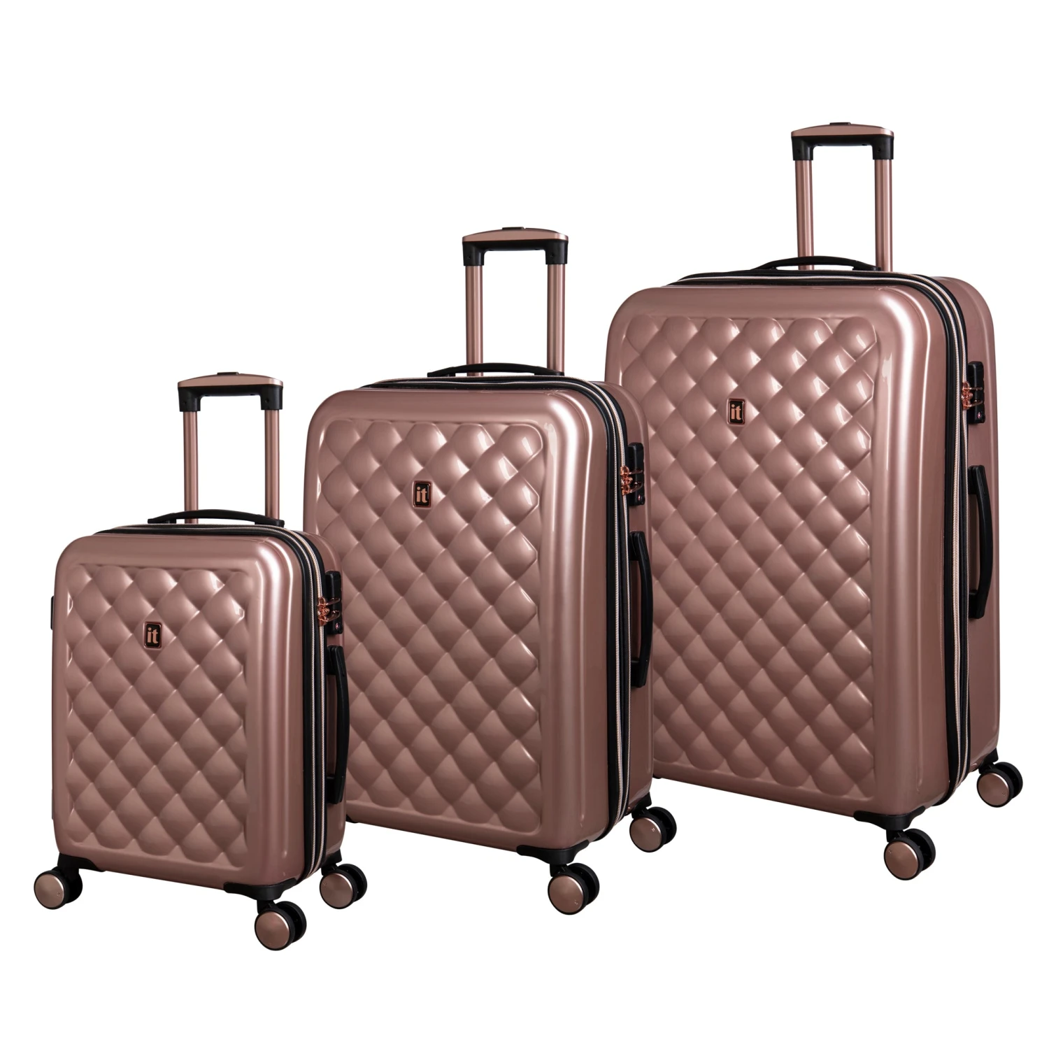 IT Luggage Cushion Lux - Cabin (Metallic Rose Gold) 3 IT Luggage Cushion Lux - Cabin (Metallic Rose Gold) - Image 3