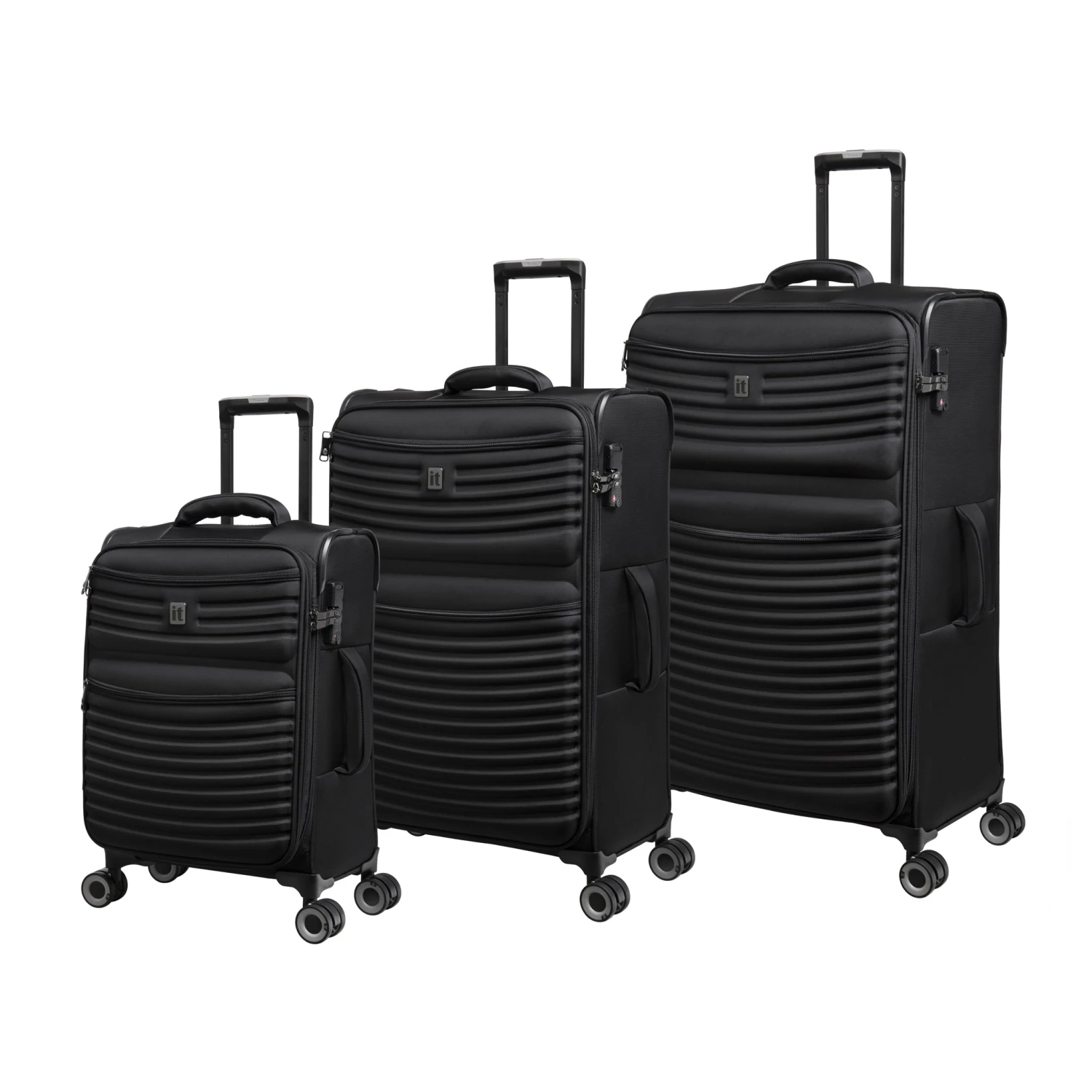 IT Luggage Precursor - 3pc Set (Black) 1 IT Luggage Precursor - 3pc Set (Black)