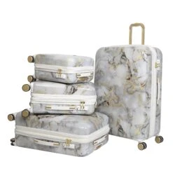 IT Luggage Sheen - Underseat (Gold Greyscale Marble) 19 IT Luggage Sheen - Underseat (Gold Greyscale Marble) -Travel Storage 32980 UK16 2269B08GoldgreyscalemarbleSSFrontpanelset1 2facb6ee 234c 4253 97d5 b7f355949771
