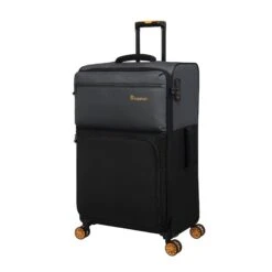 Duo-Tone - 4pc Set (Pewter & Black) -Travel Storage 33080 UK12 1519B08Pewter BlackSSFrontpanel27.4in