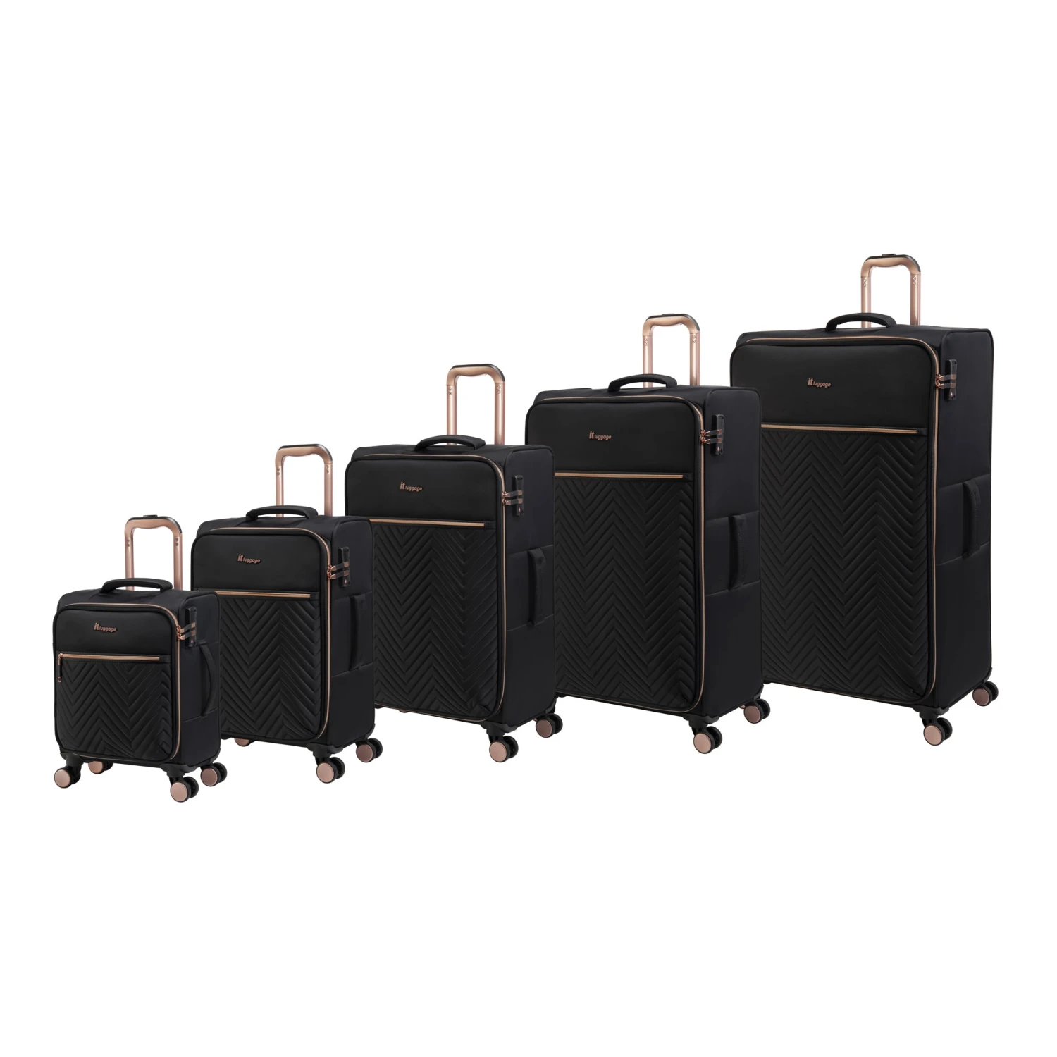 IT Luggage Bewitching - 5pc Set (Black) 2 IT Luggage Bewitching - 5pc Set (Black) - Image 2