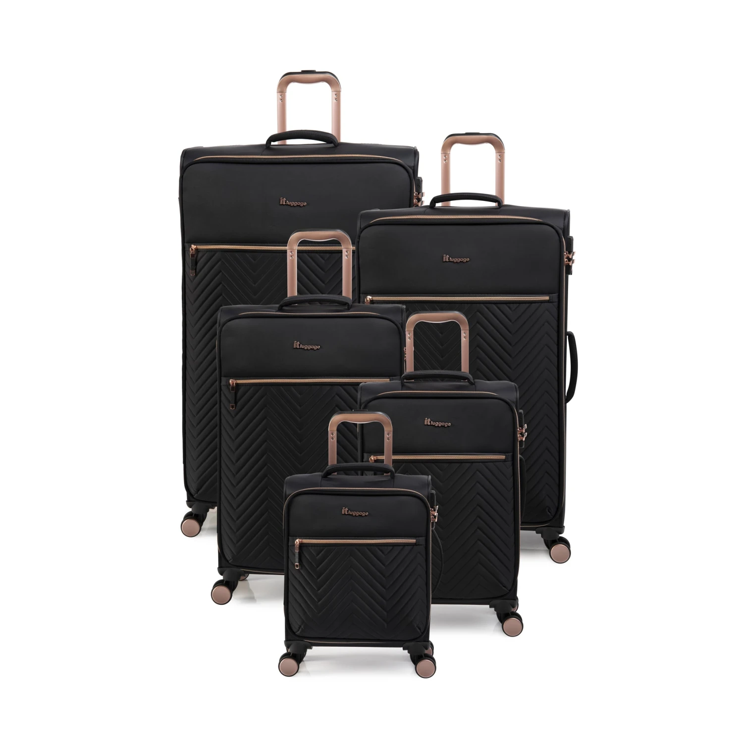 IT Luggage Bewitching - 5pc Set (Black) 1 IT Luggage Bewitching - 5pc Set (Black)