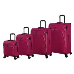 IT Luggage Trinary - 4pc Set (Viva Magenta) 18 IT Luggage Trinary - 4pc Set (Viva Magenta) -Travel Storage 33167 UK12 2875 08Magentablush Vivamagenta SSFrontpanel