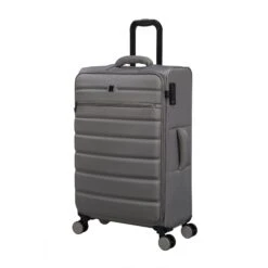 IT Luggage Census - 3pc Set (Grey Skin) -Travel Storage 33170 UK12 3051 08GreyskinSSFrontpanel25in