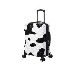 IT Luggage Indulging - Cabin (Moo Cow Print) 19 IT Luggage Indulging - Cabin (Moo Cow Print) -Travel Storage 33198 UK16 3039A08Moocowblack whiterepeatprintSSFrontpanel18.5in 54a92cc0 0eb6 42ca bd4e 0ae0c4595bee