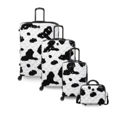 IT Luggage Indulging - Vanity Case (Moo Cow Print) 20 IT Luggage Indulging - Vanity Case (Moo Cow Print) -Travel Storage 33198 UK16 3039A08Moocowblack whiterepeatprintSSFrontpaneldirectlyset2 b3c76de4 285f 4ac5 a87a dc92f61001b7