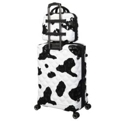 IT Luggage Indulging II - 4pc Set (Moo Cow Print) 34 IT Luggage Indulging II - 4pc Set (Moo Cow Print) -Travel Storage 33198 UK16 3039A08 16 3039A15Moocowblack whiterepeatprintSSBackpanel 44bde784 a26f 4d00 9396 4e82ed488910