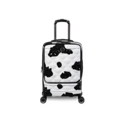 IT Luggage Indulging II - 4pc Set (Moo Cow Print) 28 IT Luggage Indulging II - 4pc Set (Moo Cow Print) -Travel Storage 33199 UK16 3039A08Moocowblack whiterepeatprintSSFrontpaneldirectly18.5inwithpocket 91f67ff4 7ad0 4230 aa12 24797959c43f