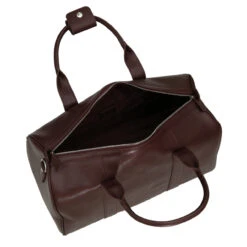 S Babila Saffiano Leather Cabin Holdall - 46cm -Travel Storage 47505 burgundy 1 1 18444.1650921061