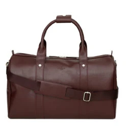 S Babila Saffiano Leather Cabin Holdall - 46cm -Travel Storage 47505 burgundy 2 1 33999.1650921056