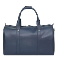 S Babila Saffiano Leather Cabin Holdall - 46cm -Travel Storage 47505 navy 3 26482.1650921065