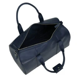 S Babila Saffiano Leather Cabin Holdall - 46cm -Travel Storage 47505 navy 5 34566.1650921068