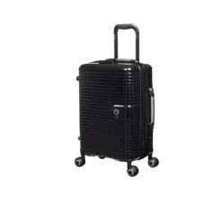 IT Luggage Helixian - 3pc Set (Black) -Travel Storage 61334 US16 2842 08BlackS001SSFrontpanel18.5in