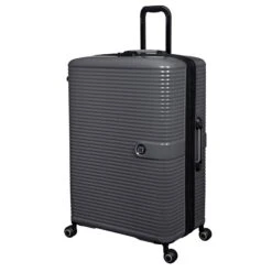 IT Luggage Helixian - 3pc Set (Charcoal) -Travel Storage 61334 US16 2842 08CharcoalgreyS022SSFrontpanel29in