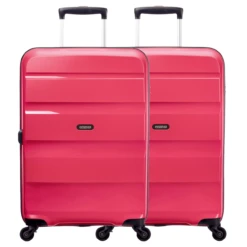 American Tourister Bon Air 2 Piece Luggage Set - 66cm X 2 -Travel Storage American Tourister Bon Air 59423x2 Azalea Pink Front 36399.1680177527