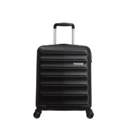American Tourister Speedlink 3 Piece Luggage Set - 55cm, 67cm, & 77cm -Travel Storage Cabin Black Front 13870.1694091703