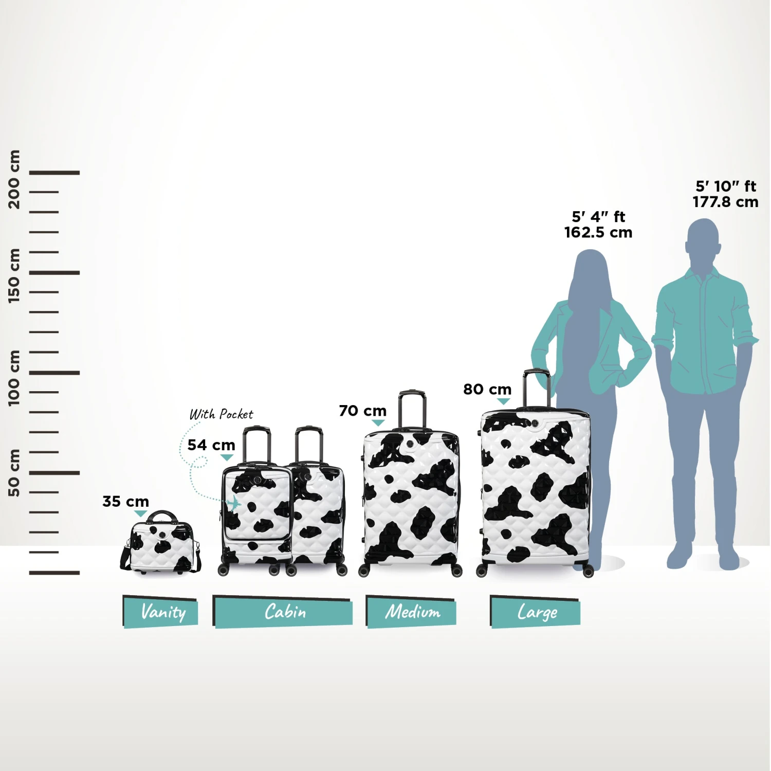 IT Luggage Indulging - Medium Plus (Moo Cow Print) 16 IT Luggage Indulging - Medium Plus (Moo Cow Print) - Image 16