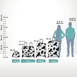 IT Luggage Indulging - Large (Moo Cow Print) 29 IT Luggage Indulging - Large (Moo Cow Print) -Travel Storage Indulging Moo Relative Size full sets ecd1ed8a ac30 42d1 86a0 67af10827232