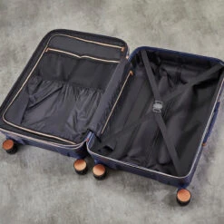 Rock Mayfair 4 Wheel Cabin Suitcase - 54cm 21 Rock Mayfair 4 Wheel Cabin Suitcase - 54cm -Travel Storage Interior Mayfair Navy TR 0238 14251.1686734106