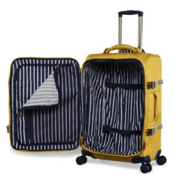 Joules Coast 4 Wheel Medium Suitcase - 66cm -Travel Storage JLS5002 003 Medium Trolley Case 4W Antique Gold 3 49454.1695122798