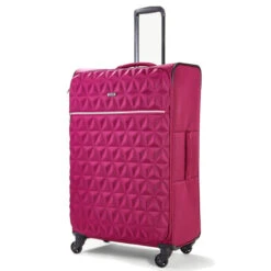 Rock Jewel 4 Wheel Large Suitcase - 80cm -Travel Storage Large Suitcase Jewel Pink TR 0207 PI 5 67786.1673948301