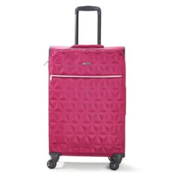 Rock Jewel 4 Wheel Medium Suitcase - 70cm 34 Rock Jewel 4 Wheel Medium Suitcase - 70cm -Travel Storage Medium Suitcase Jewel Pink TR 0207 PI 60766.1673947710