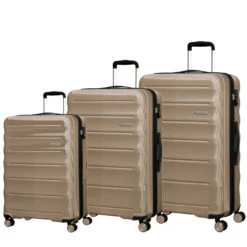 American Tourister Speedlink 3 Piece Luggage Set - 55cm, 67cm, & 77cm -Travel Storage Pearl Set 06130.1694094322