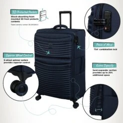IT Luggage Precursor - Large (Dress Blues) -Travel Storage Precursor Large Blue Infographic