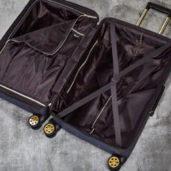 Rock Vintage 4 Wheel Cabin Suitcase - 54cm -Travel Storage Rock Vintage TR 0193 BL S 5 95992.1660147685