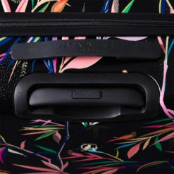 Sara Miller 4 Wheel Medium Suitcase - 67cm -Travel Storage Sara Miller Black Bamboo top handle 28171.1695399327