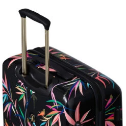 Sara Miller 4 Wheel Medium Suitcase - 67cm -Travel Storage Sara Miller Black Bamboo trolley system 87020.1695399327