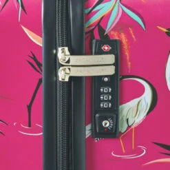 Sara Miller 4 Wheel Medium Suitcase - 67cm -Travel Storage Sara Miller Pink Heron TSA Lock 08887.1695399328