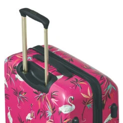 Sara Miller 4 Wheel Medium Suitcase - 67cm -Travel Storage Sara Miller Pink Heron trolley system 54533.1695399327