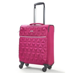 Rock Jewel 4 Wheel Cabin Suitcase - 55cm 36 Rock Jewel 4 Wheel Cabin Suitcase - 55cm -Travel Storage Small Cabin Suitcase Jewel Pink TR 0207 PI 5 28998.1673945942