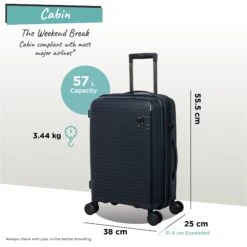IT Luggage Spontaneous - Cabin (Blueberry) -Travel Storage Spontaneous Cabin blueberry dims weights