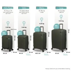 IT Luggage Spontaneous - Medium Plus (Olive Night) -Travel Storage Spontaneous Full set olive dims weights a339d30c 5601 4b09 8e0f 0b5cbea125e0