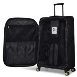 Ted Baker Albany Eco 4 Wheel Large Suitcase - 80cm -Travel Storage TBW7001 001 Ted Baker Albany Eco Black Large Case 3 94202.1684486028