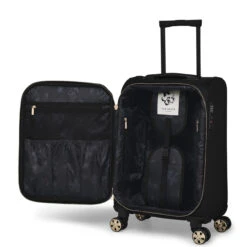 Ted Baker Albany Eco 4 Wheel Cabin Suitcase - 55cm -Travel Storage TBW7003 001 Ted Baker Albany Eco Black Cabin Case 3 09033.1684486093
