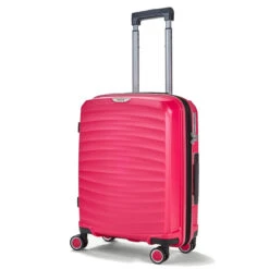 Rock Sunwave 4 Wheel Exp Cabin Suitcase - 54cm -Travel Storage TR 0212 PI S 3 91793.1661262765