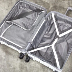 Rock Sunwave 4 Wheel Exp Cabin Suitcase - 54cm -Travel Storage TR 0212 WH Interior 80100.1661262765