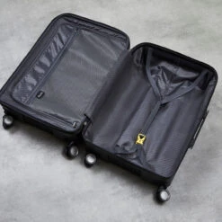 Rock Bali 4 Wheel Exp Medium Suitcase - 65cm -Travel Storage TR 0235 BLK Interior 62781.1661167976