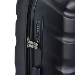 Rock Bali 4 Wheel Cabin Suitcase - 55cm -Travel Storage TR 0235 BLK Lock 34898.1661167243