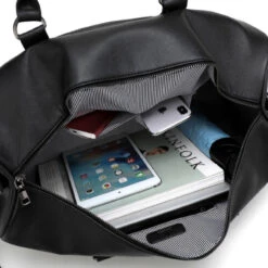 Felda Vegan PU Saffiano Print Large Duffle - 51cm -Travel Storage felda hl9393l 4 1 10715.1684312138