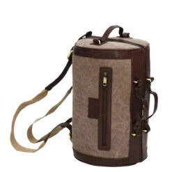 Felda Canvas Barrel Backpack/Travel Bag 17 Felda Canvas Barrel Backpack/Travel Bag -Travel Storage i500 4 18045.1683816419