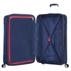 American Tourister Tracklite 4 Wheel Expandable Suitcase - 78cm -Travel Storage prod col 88752 1265 interior 1 35044.1669370186